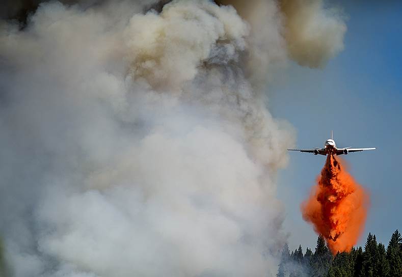 Тушение лесных пожаров в Калифорнии