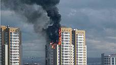 В Красноярске произошел пожар в 25-этажном жилом доме