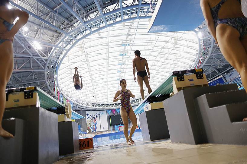 Соревнования по прыжкам в воду с трамплина на 17-х Азиатских играх