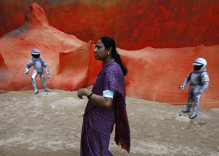 Инсталляция «Миссия на Марс» в Калькутте, Индия