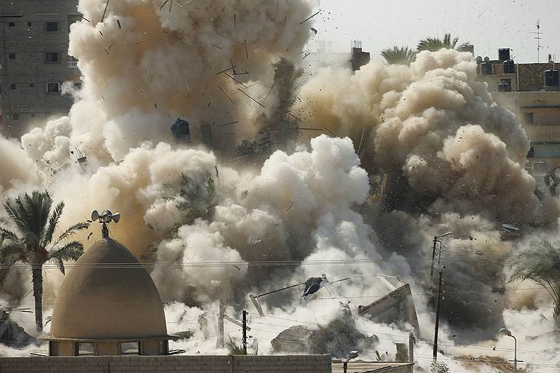 Взрыв во время военной операции в египетской части города Рафах на границе с сектором Газа