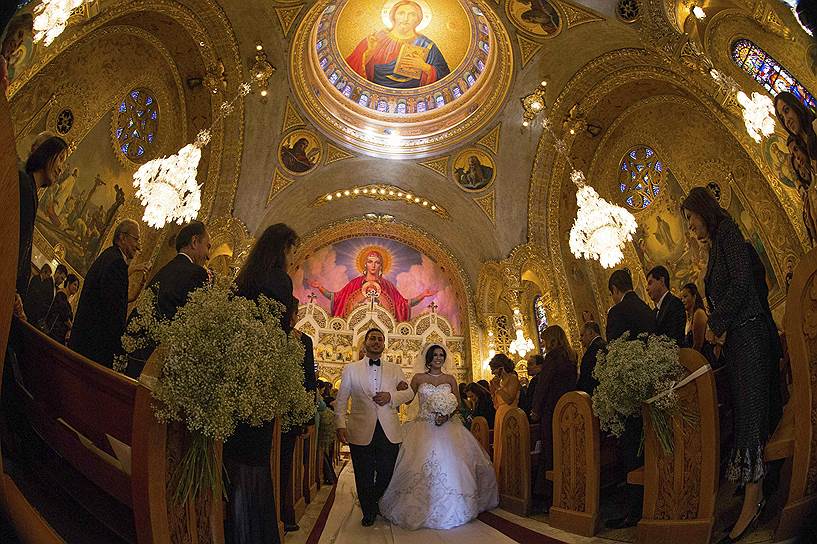 Свадьба в одной из православных церквей Лос-Анджелеса 