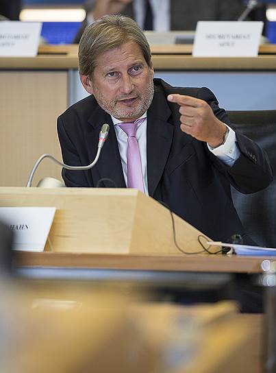 Еврокомиссар по европейской политике соседства и переговорам по расширению Йоханнес Хан 