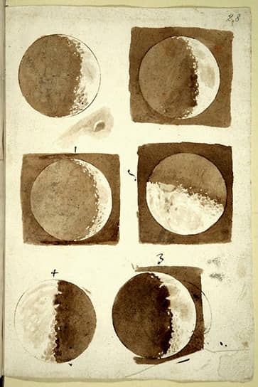 1609 год. Галилео Галилей составил первую карту Луны