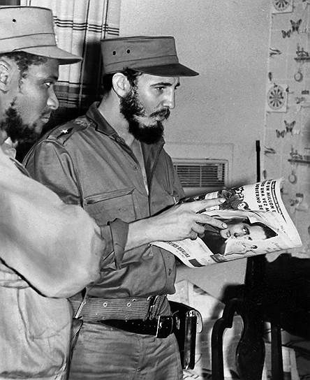 На фото глава революционного правительства Кубы Фидель Кастро 