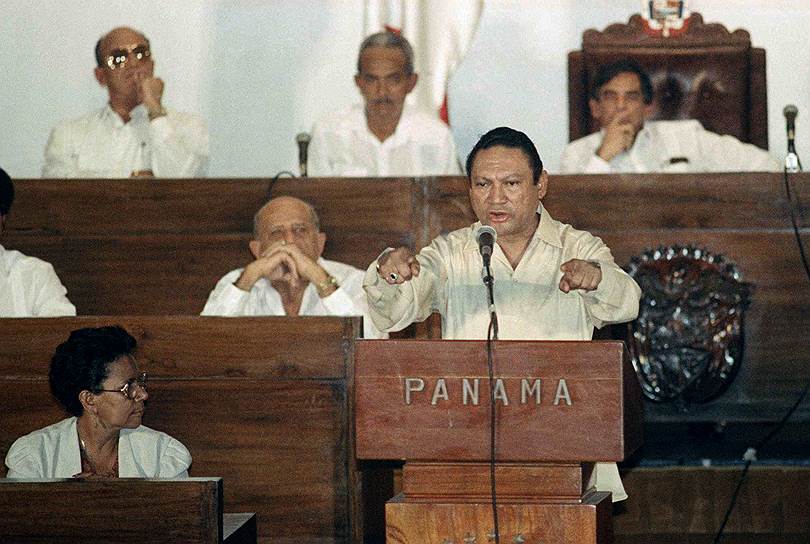 15 декабря 1989 года Мануэль Норьега, выступая в панамском парламенте, заявил, что страна находится в состоянии войны с США