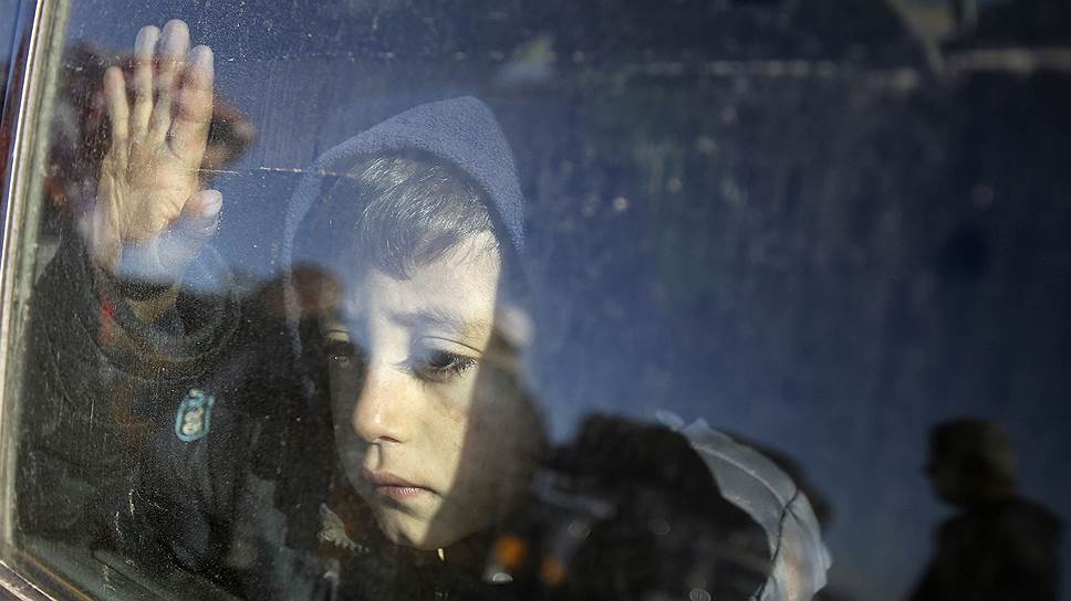 Рафах, Палестина. Мальчик в машине на границе с Египтом