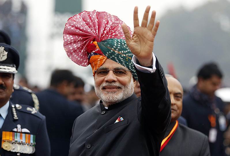 5 место — индийский премьер Нарендра Моди