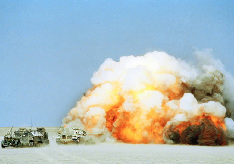 В ночь с 23 на 24 февраля 1991 года началась наземная фаза операции многонациональных военных сил, она получила название «Меч пустыни»