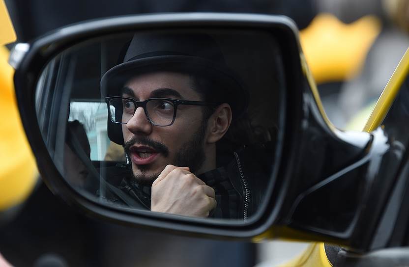 Телеведущий Тимур Родригез на праздновании Международного дня такси и Дня московского такси