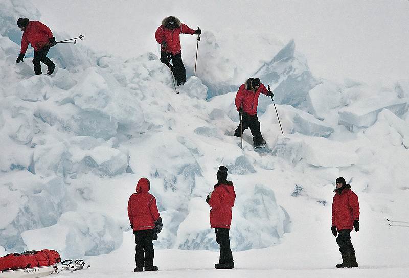 Главное препятствие на маршруте к Северному полюсу — торосы