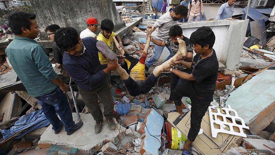Как землетрясение ударило по Непалу