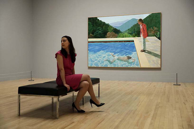 $90,3 млн. Дэвид Хокни «Портрет художника» («Бассейн с двумя фигурами»).  Продана на аукционе Christie’s 15 ноября 2018 года