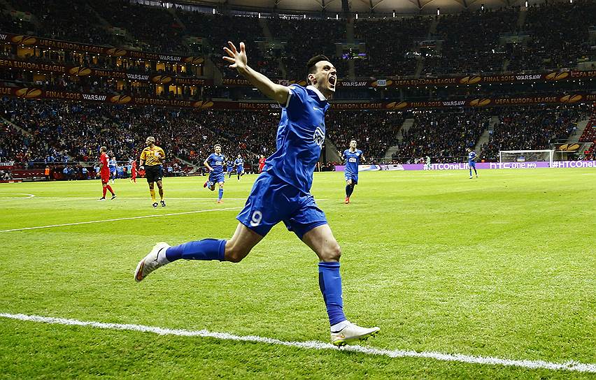 Нападающий  «Днепра» Никола Калинич забил первый гол в матче