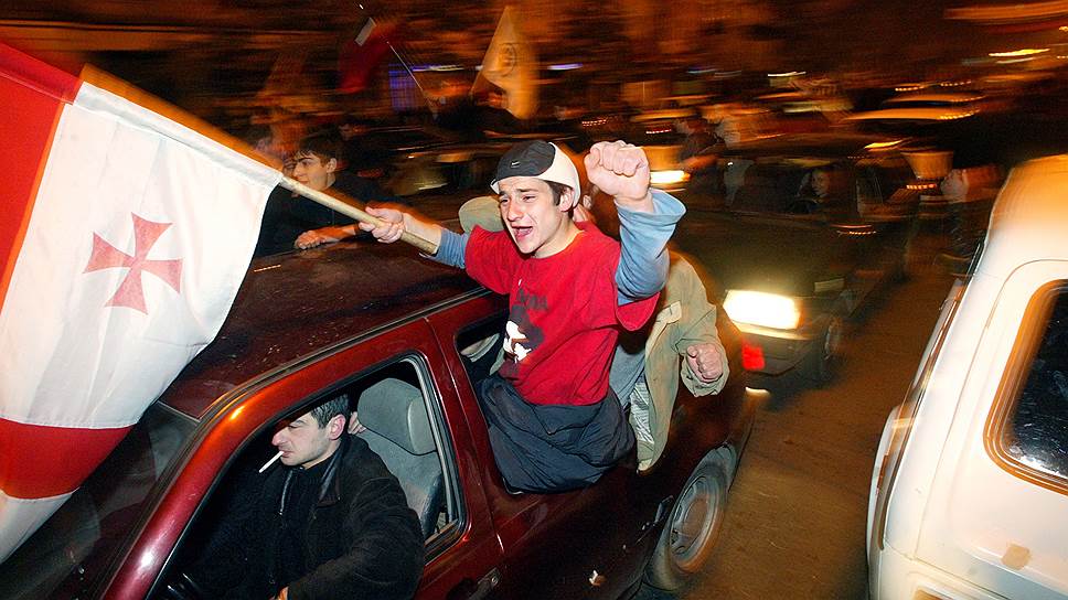 2003 год. Празднование победы «Революции роз» в Грузии