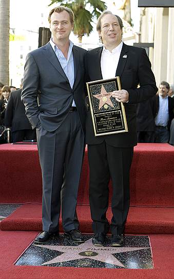 На протяжении долгих лет Кристофер Нолан сотрудничал с композитором Хансом Циммером (справа), одним из наиболее видных авторов голливудских саундтреков двух последних десятилетий