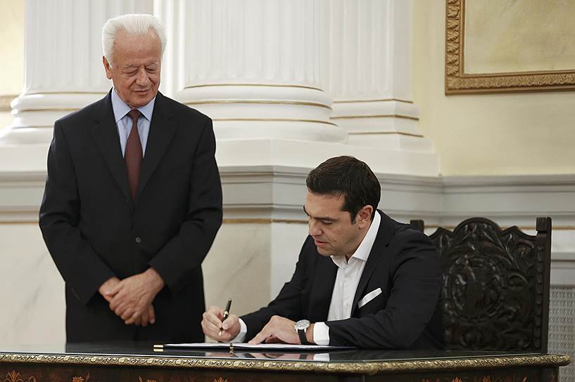 21 сентября. Алексис Ципрас принес присягу премьер-министра Греции