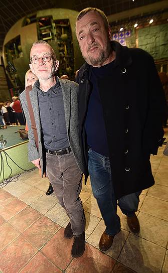 Поэт Лев Рубинштейн (слева) и режиссер Павел Лунгин на праздновании дня рождения радиостанции «Эхо Москвы»