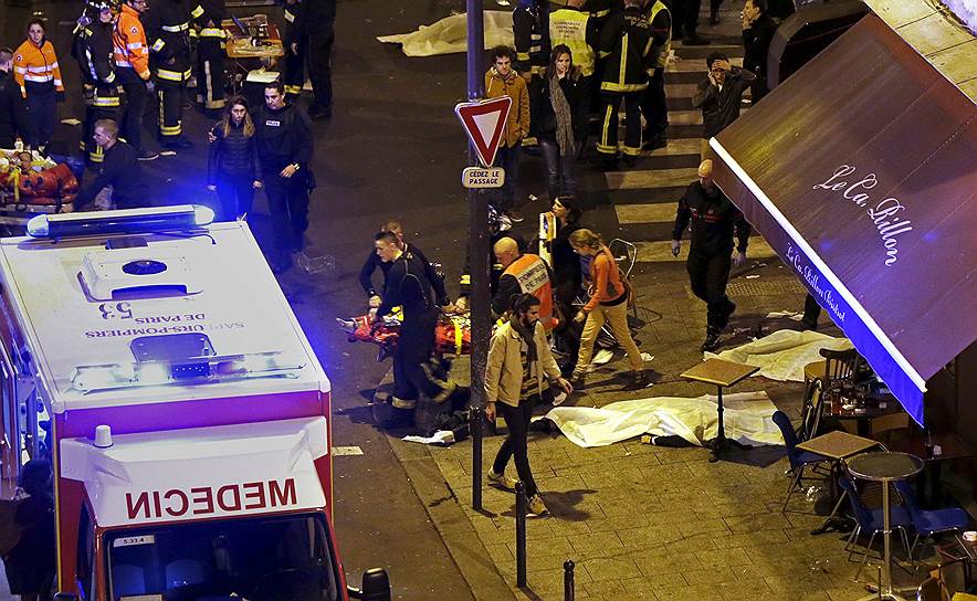 Следующими жертвами террористов стали посетители бара Bonne Biere на улице Фонтан-О-Руа — 5 погибших, 8 раненых 