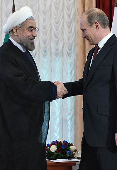 Президент Ирана Хасан Роухани (слева) и президент России Владимир Путин 