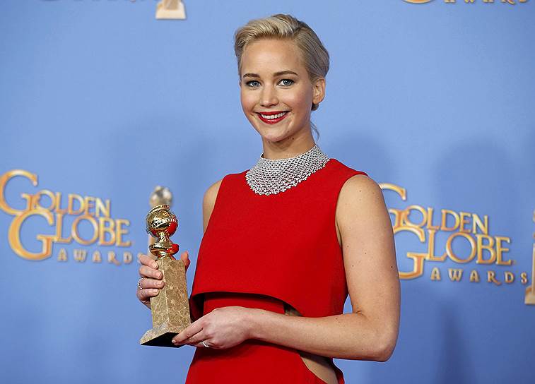 Победительницей в номинации «Лучшая женская роль (комедия или мюзикл)» стала Дженнифер Лоуренс за роль в картине «Джой»
