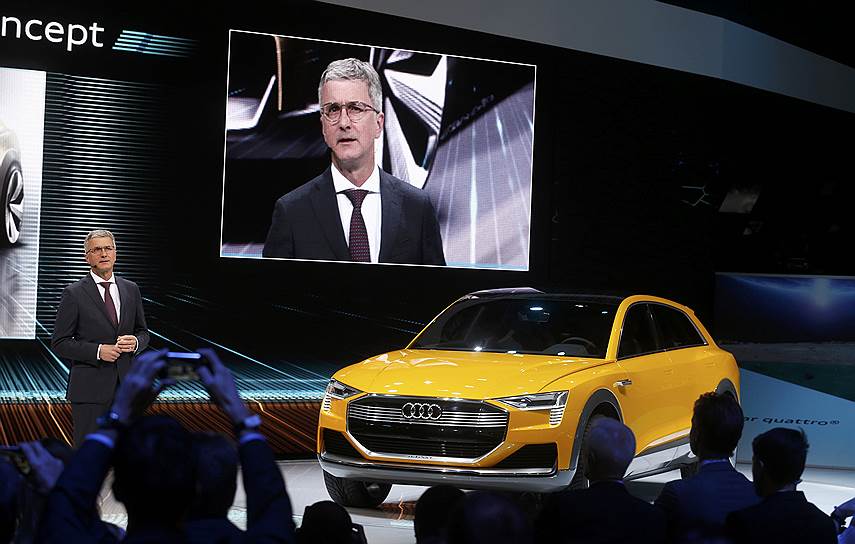 Руперт Стадлер глава Audi представил новый концепт h-tron Audi Quattro