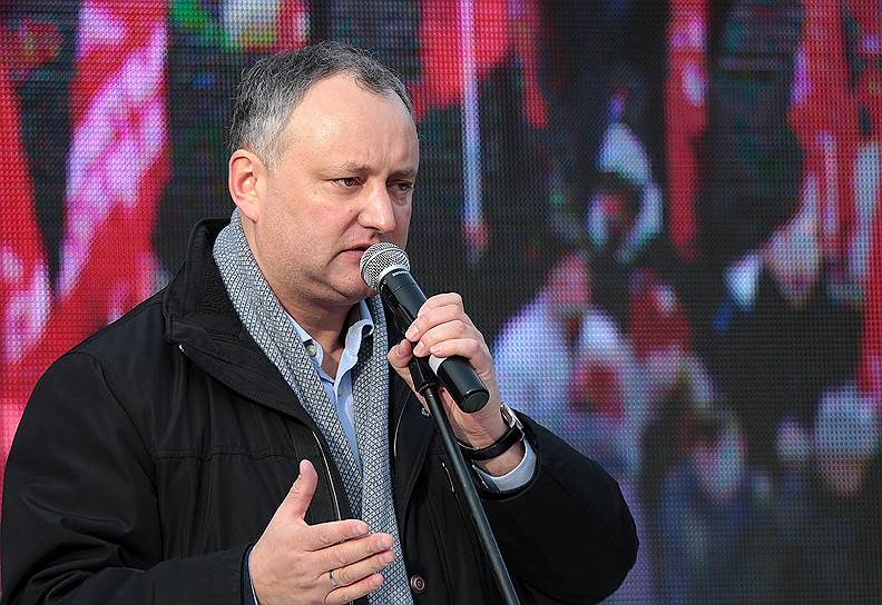 Лидер партии социалистов Молдавии Игорь Додон