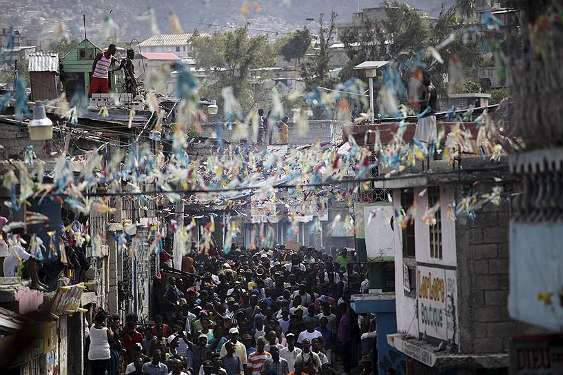 Порт-о-Пренс, Гаити. Демонстрация сторонников оппозиции 