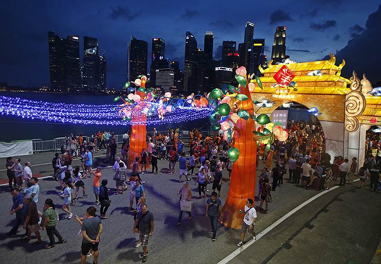 Празднования Китайского Нового года в Сингапуре