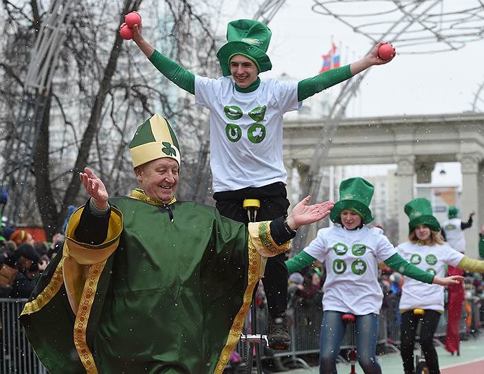 Празднование Дня святого Патрика в Москве, Россия