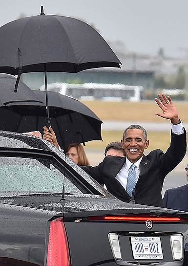 Гавана, Куба. Президент США Барак Обама в международном аэропорту имени Хосе Марти