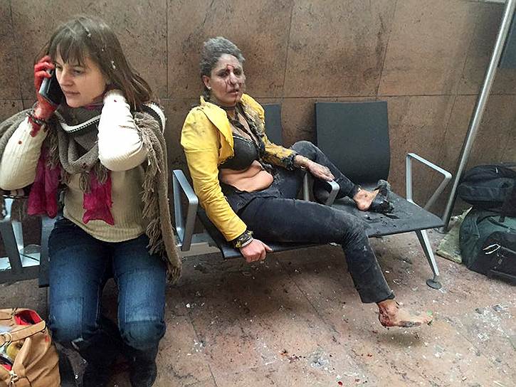 Пострадавшие при взрыве в аэропорту Брюсселя
