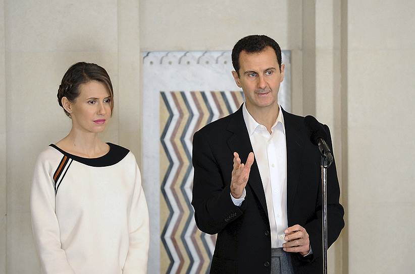 Президент Сирии Башар Асад с женой Асмой Асад