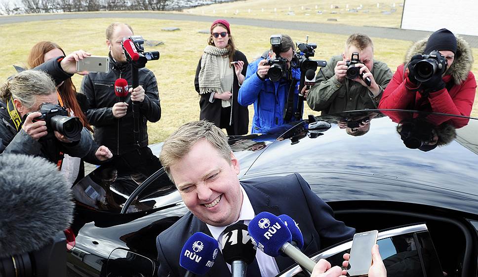 Премьер-министр Исландии Сигмюндюр Давид Гюннлейгссон