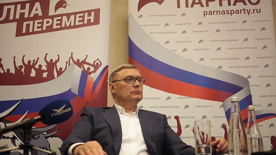 Лидер партии ПАРНАС Михаил Касьянов