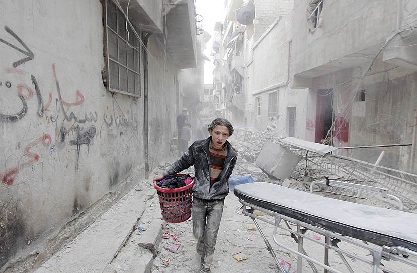 Алеппо, Сирия. Разбомбленный правительственными войсками район Аль-Фардус