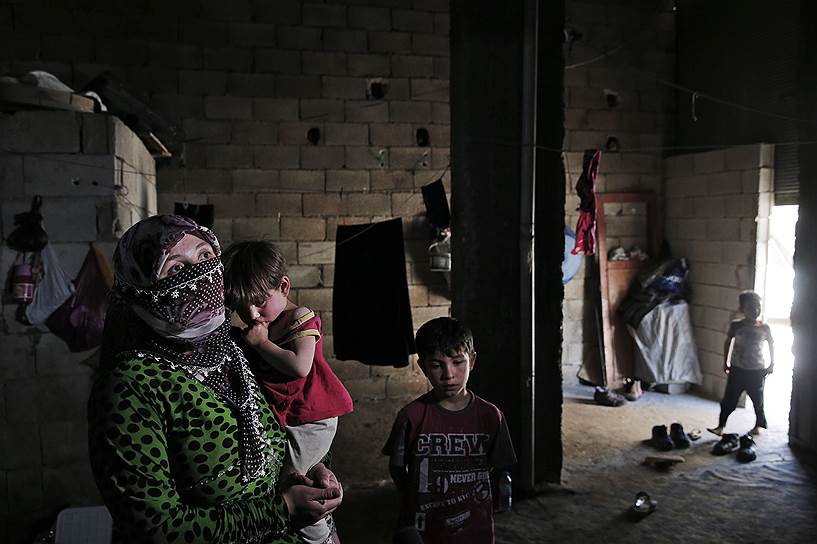 Газиантеп, Турция. Сирийские мигранты во временном убежище