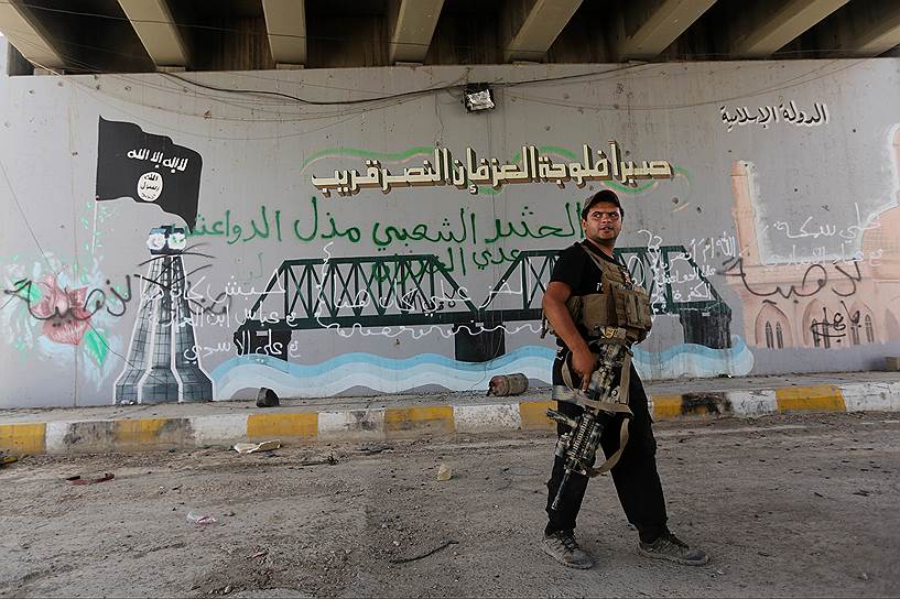 Представитель контртеррористических сил Ирака в освобожденном от боевиков городе Фаллуджа
