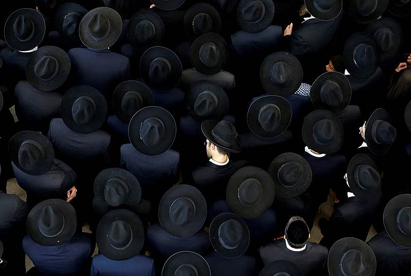 Иерусалим, Израиль. Похороны рабби Моше Мордечая Чадаша, главы еврейской семинарии «Or Alhanan»