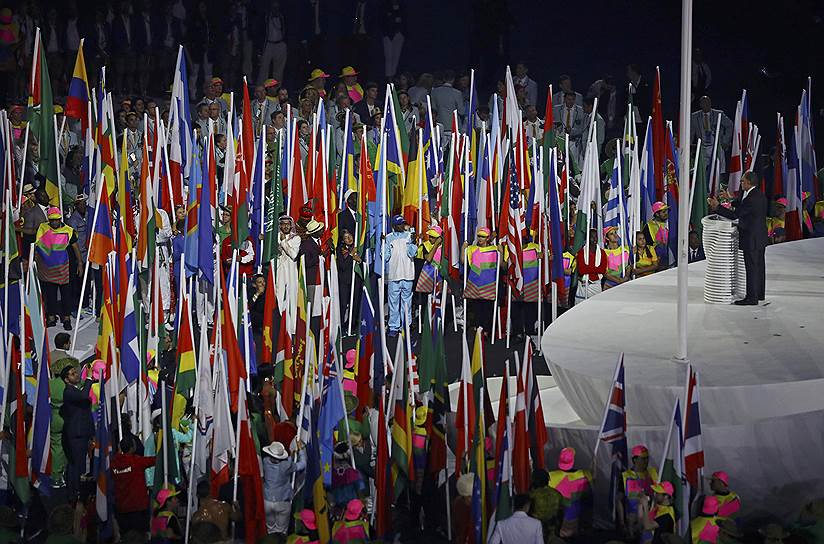 Выступление президента Олимпийского комитета Бразилии Карлоса Артура Нузмана 