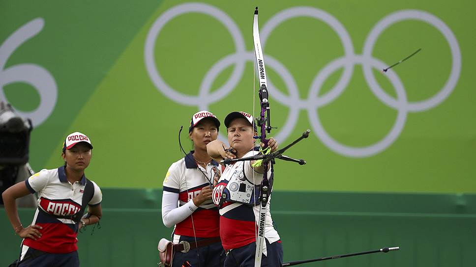 Российские лучницы завоевали серебро в командных олимпийских соревнованиях