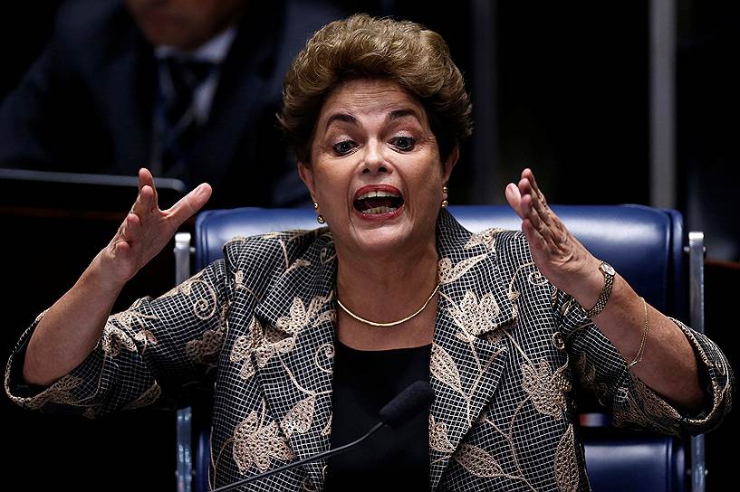 Отстраненная от должности президент Бразилии Дилма Руссефф