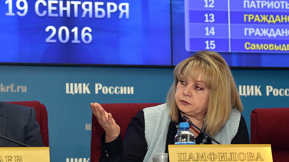 Элла Памфилова отчиталась о предварительных итогах выборов