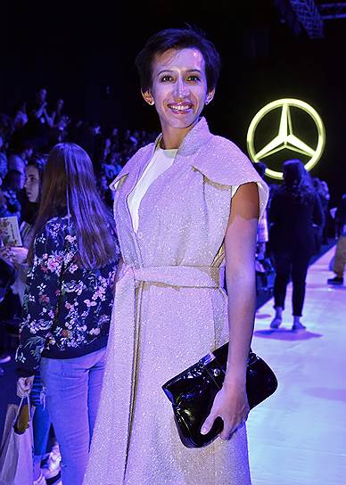 Актриса Елена Борщева на Неделе моды Mercedes-Benz Fashion Week Russia