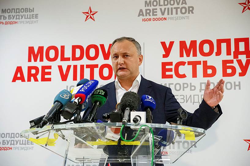 Избранный президент Молдавии Игорь Додон