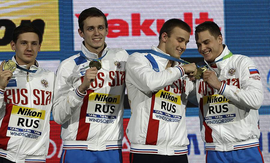Члены сборной России по плаванию