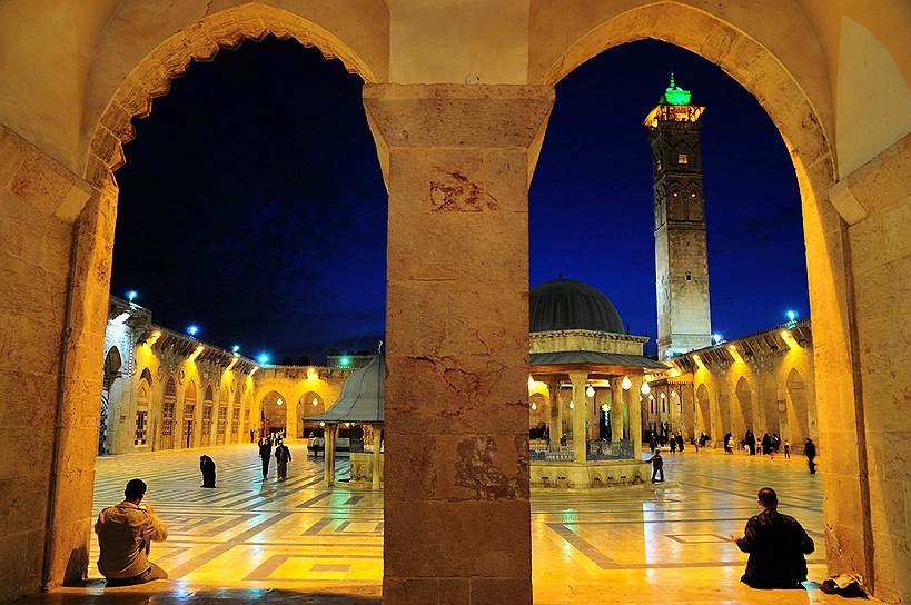Март 2009. Мечеть Омейядов Алеппо — крупнейший храм в городе