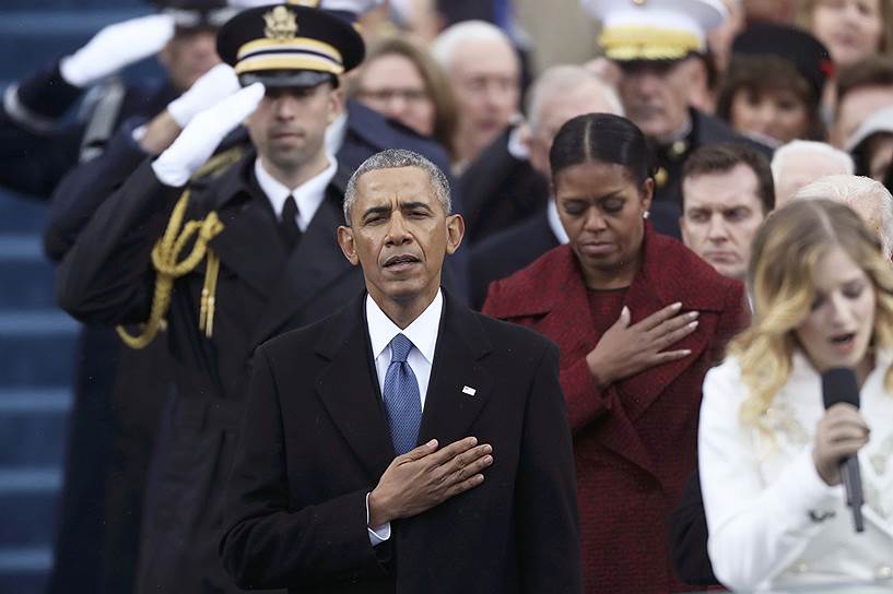 44-й президент страны Барак Обама и его жена Мишель