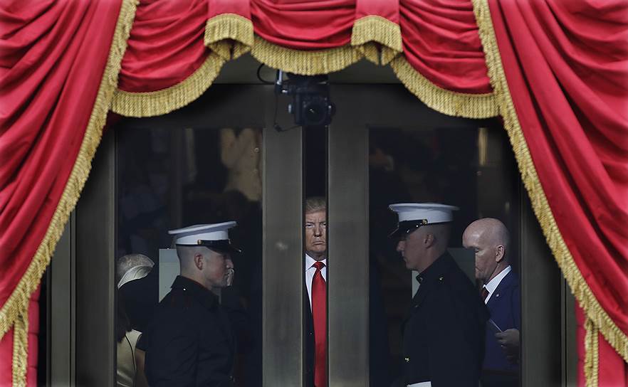 Вашингтон, США. Президент страны Дональд Трамп перед инаугурацией