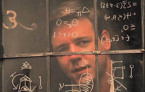 Рассел Кроу в роли математика Джона Нэша, кадр из фильма «Игры разума»